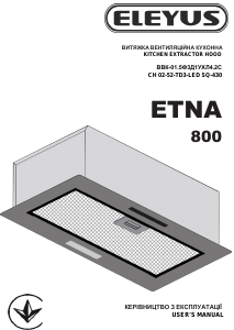 Bruksanvisning Eleyus ETNA 800 LED 52 BL Köksfläkt
