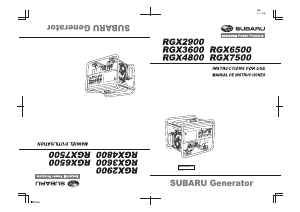 Handleiding Subaru RGX3600 Generator