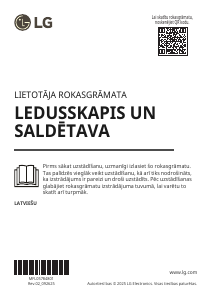 Rokasgrāmata LG GBBW726AEV Ledusskapis ar saldētavu