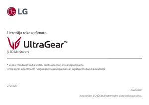 Rokasgrāmata LG 27G440A-B UltraGear Gaismas diožu monitors