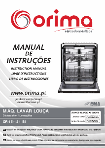 Manual de uso Orima OR 15-121 BI Lavavajillas