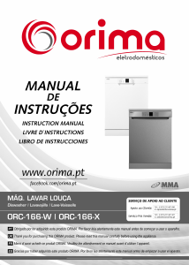 Manual Orima ORC 166 X Dishwasher