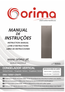 Bruksanvisning Orima ORA 18561 CNFX Frys