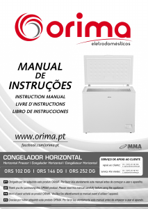 Manual Orima ORS 146 DG Freezer