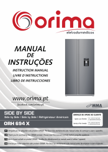 Mode d’emploi Orima ORH 694 X Réfrigérateur combiné