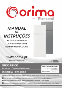 Bruksanvisning Orima ORA 232 X Kyl-frys