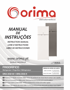 Manual de uso Orima ORA 302 X Frigorífico combinado