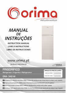 Mode d’emploi Orima ORA 342 W Réfrigérateur combiné