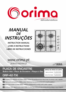 Manual de uso Orima ORP 42 TXI Placa