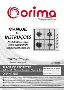 Manual de uso Orima ORP 41 SXI Placa