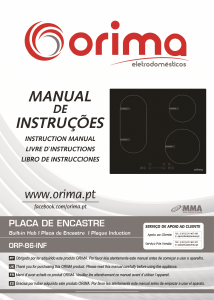 Manual de uso Orima ORP 86 INF Placa