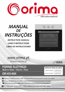 Manual de uso Orima OR 65 MX Horno