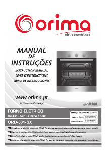Manual de uso Orima ORD 631 SX Horno