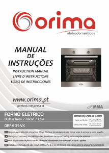 Manual Orima ORF 631 VX Forno