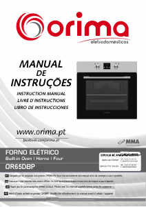 Manual de uso Orima OR 65 DBP Horno