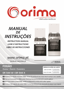 Mode d’emploi Orima OR 544 W Cuisinière