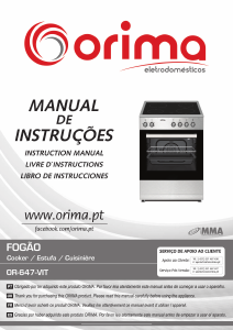 Mode d’emploi Orima OR 647 VIT Cuisinière
