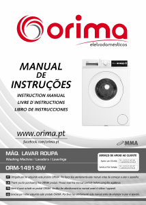 Manual Orima ORM 1491 SW Máquina de lavar roupa