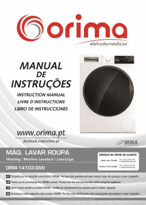 Bruksanvisning Orima ORM 14103 SIW Tvättmaskin