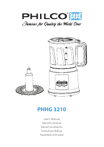Bruksanvisning Philco PHHB 3210 Matberedare
