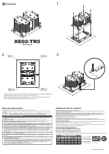 Handleiding SilverStone XE02-TR5B CPU koeler
