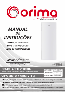 Mode d’emploi Orima ORHC 213 W Congélateur