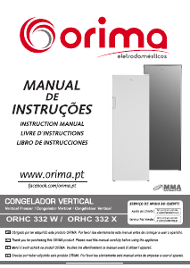 Manual Orima ORHC 332 W Freezer