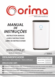 Mode d’emploi Orima ORS-20-292 WIFI Déshumidificateur