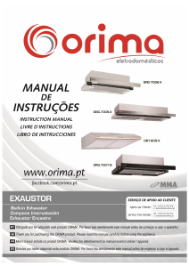 Mode d’emploi Orima ORG 7006 X Hotte aspirante