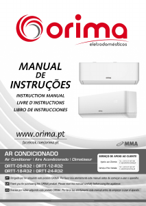 Handleiding Orima ORTT-241-R32 Airconditioner
