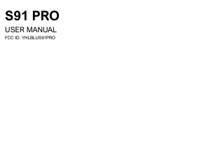 Bruksanvisning BLU S91 Pro Mobiltelefon