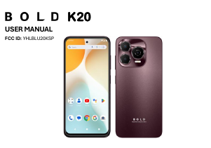 Bruksanvisning BLU Bold K20 Mobiltelefon