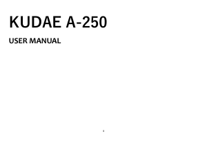 Bruksanvisning BLU Kudae A250 Mobiltelefon