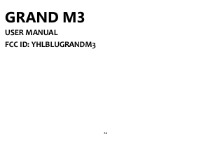 Manual BLU Grand M3 Mobile Phone