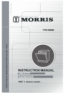 Manual Morris TTW-55084D Dishwasher