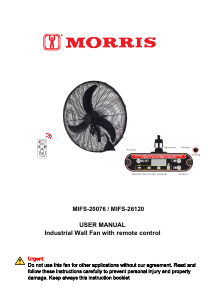 Handleiding Morris MIFS-20076 Ventilator