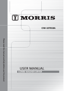 Manual Morris CIW-10701BA Washer-Dryer