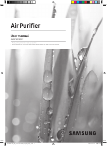 Manual Samsung AX32BG3100GGNA Air Purifier