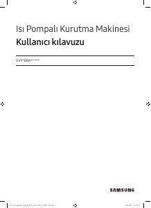 Kullanım kılavuzu Samsung DV90BBA245AB Kurutma makinesi