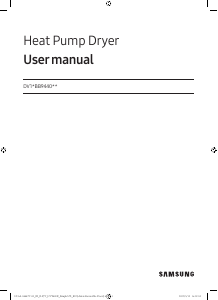 Manual Samsung DV10BB9440GHST Dryer