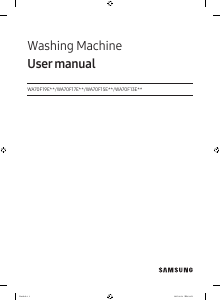 Bruksanvisning Samsung WA70F19E7CCU Tvättmaskin