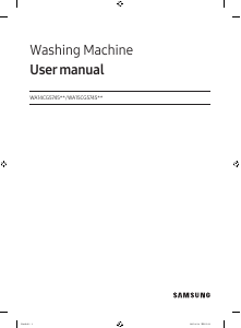 Manual Samsung WA14CG5441BY Washing Machine