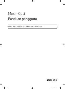 Panduan Samsung WA80F15S5CSE Mesin Cuci