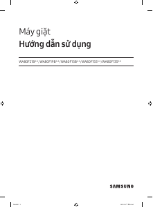 Hướng dẫn sử dụng Samsung WA80F21B9BSV Máy giặt