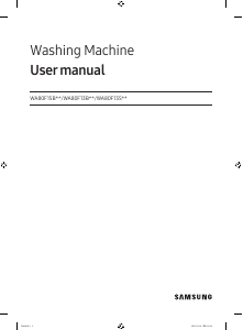 Manual Samsung WA80F13S5CSP Washing Machine