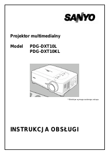 Instrukcja Sanyo PDG-DXT10KL Projektor