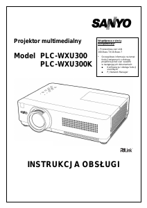 Instrukcja Sanyo PLC-WXU300 Projektor