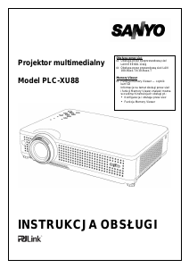 Instrukcja Sanyo PLC-XU88 Projektor