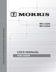 Manual Morris MFC-22204 Wine Cabinet