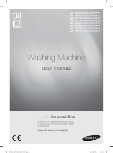 Bruksanvisning Samsung WF1704WSV EcoBubble Tvättmaskin